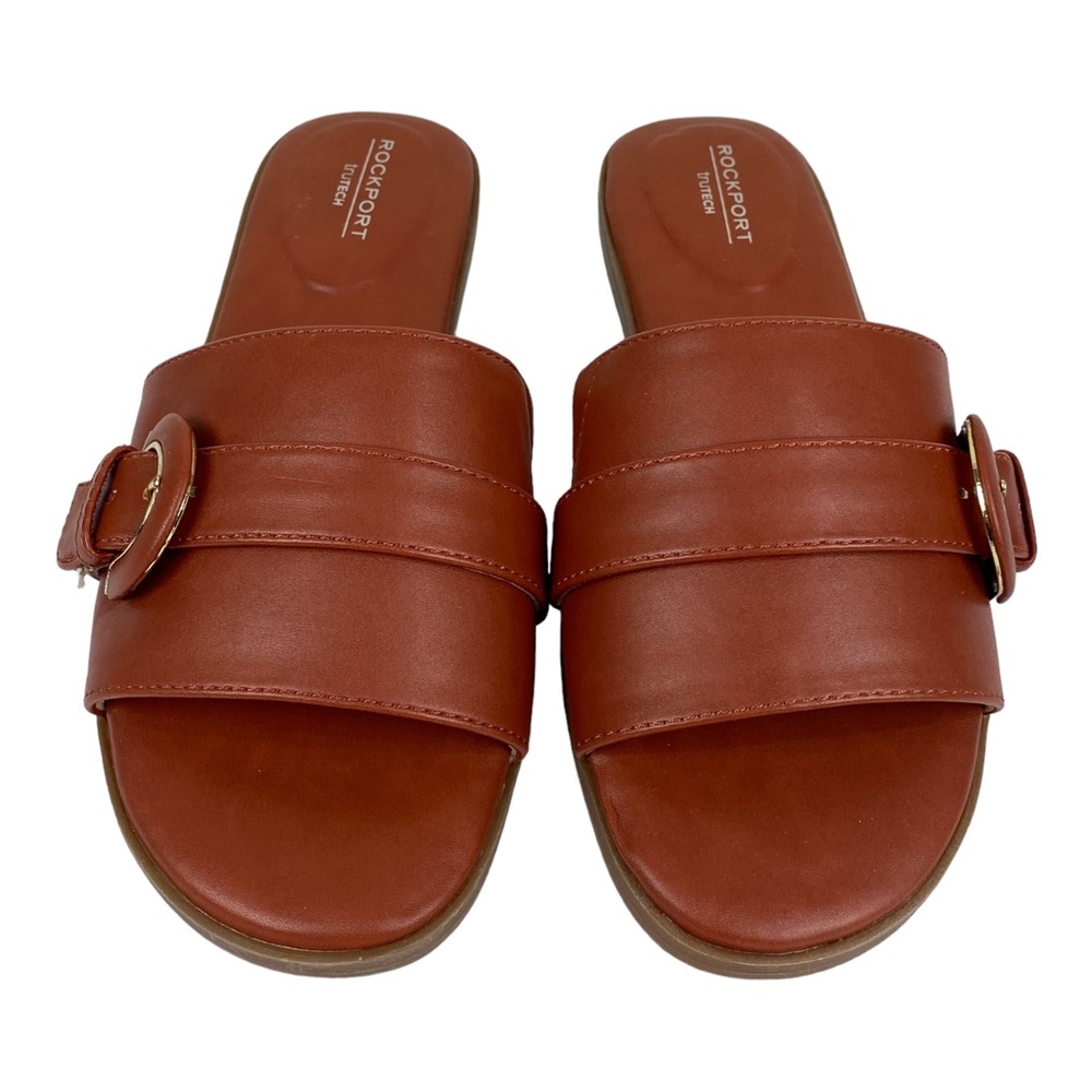 Rockport Yara Slide Tan Sandals Size 6